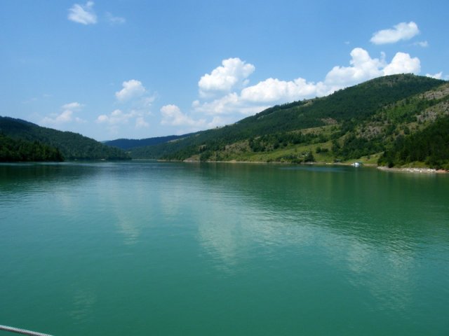 Zlatarsko jezero snimljeno sa mosta
